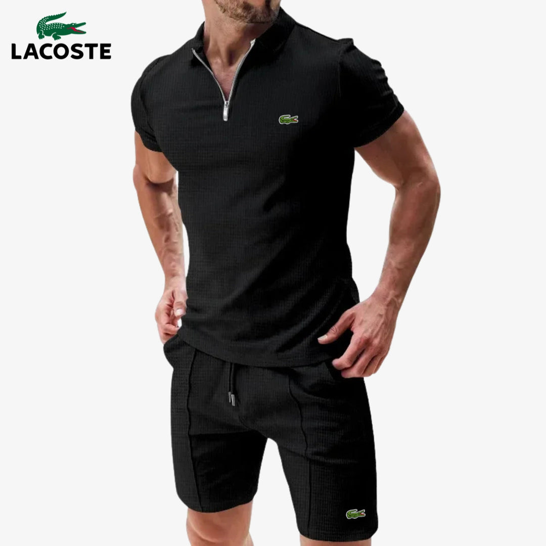 Set Polo con Zip e Pantaloncini