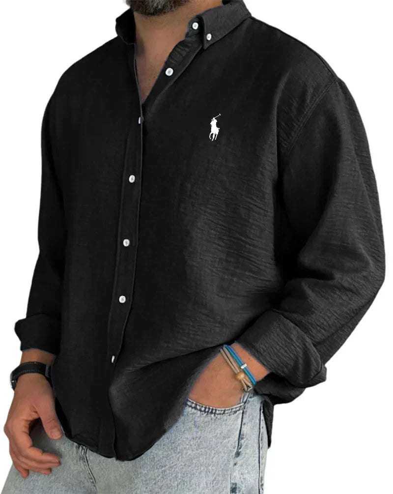 Camicia da uomo con abbottonatura