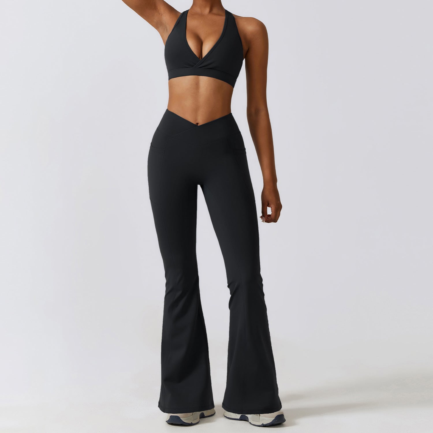 Completo da Yoga "Quick-Drying" da Donna – Leggero, Traspirante, Elasticizzato, Set di Abbigliamento Sportivo per Allenamenti e Attività Fisica