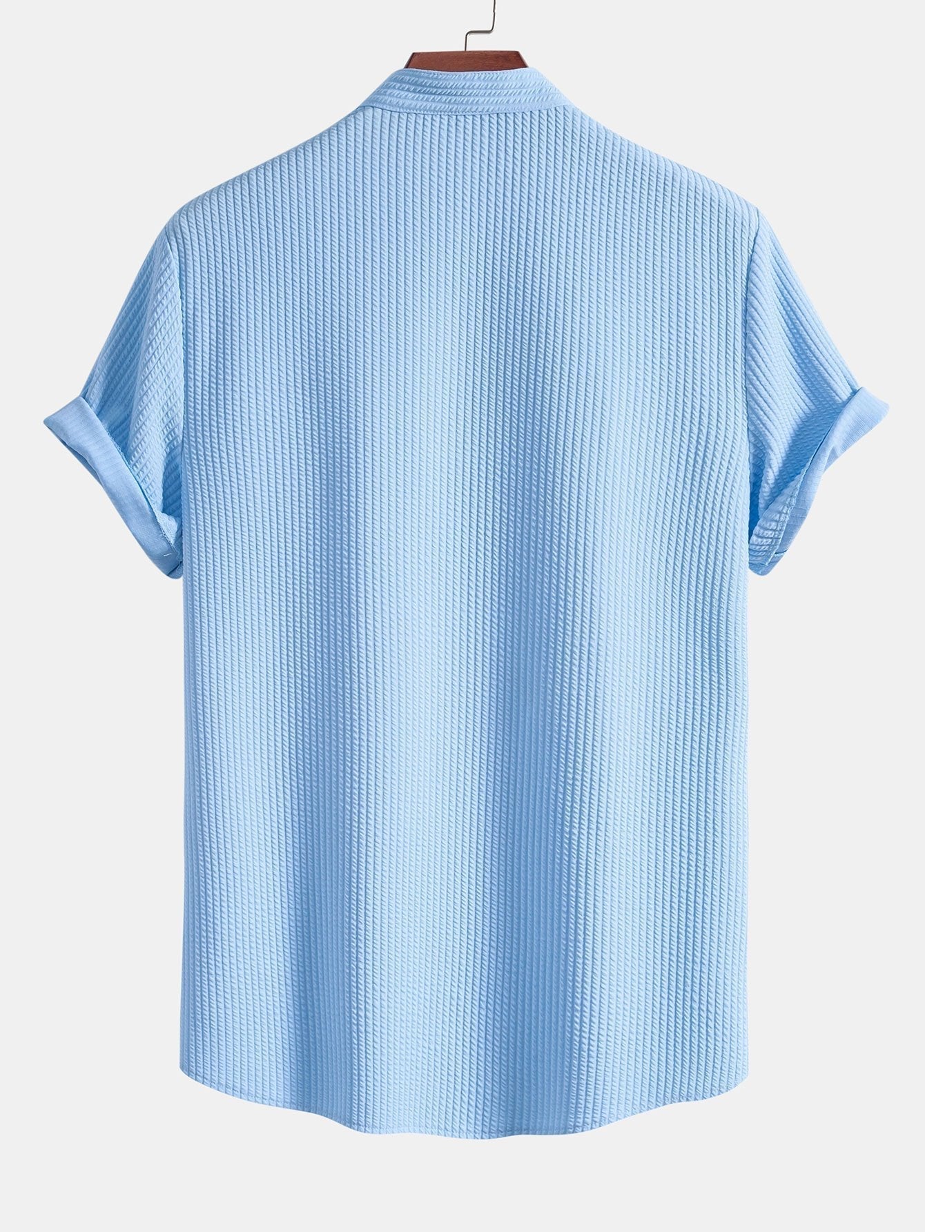 Camicia con colletto alla coreana