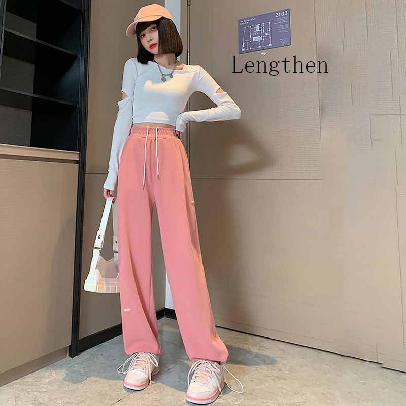 Pantaloni larghi casual a vita alta da donna