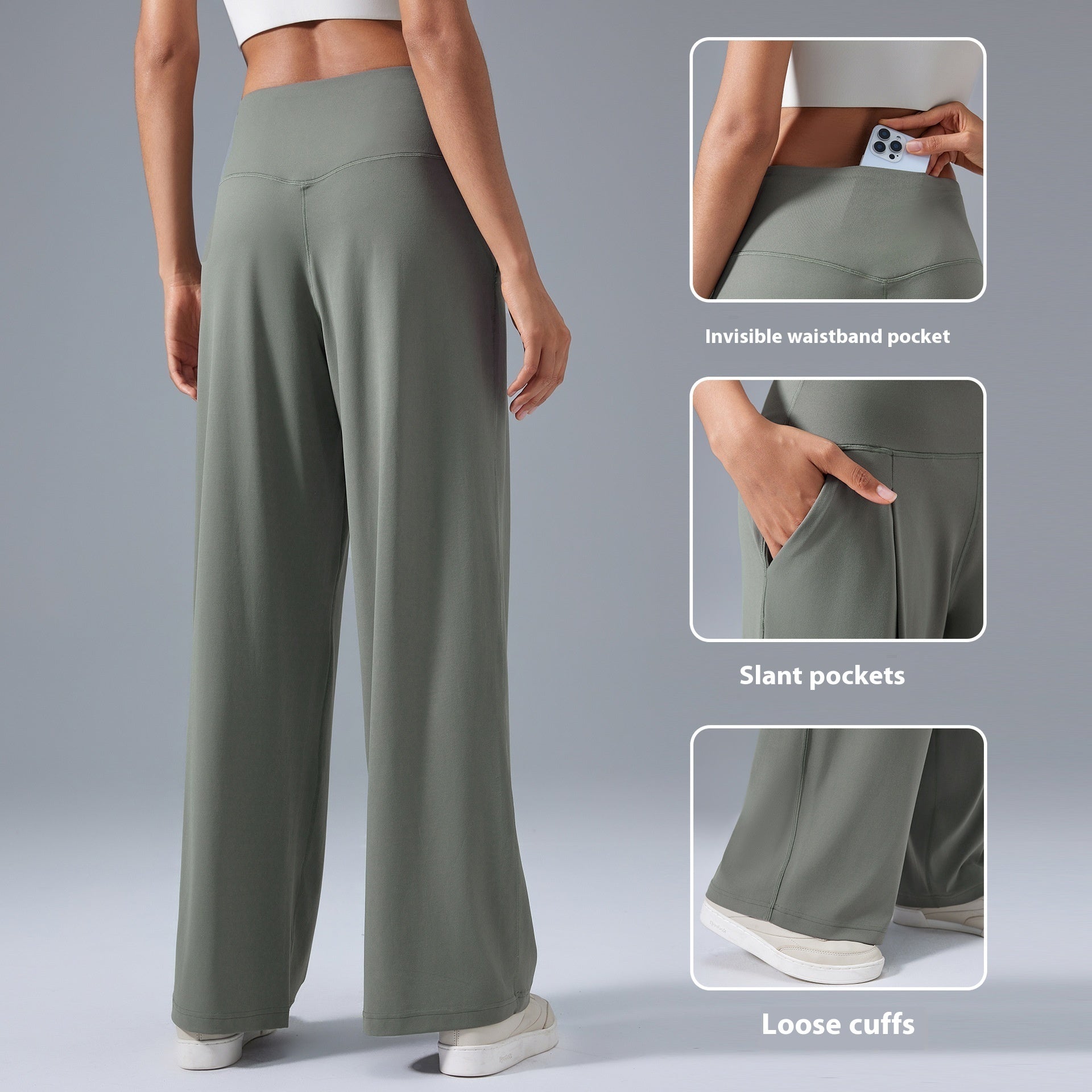 Nuovi Pantaloni Casual Larghi da Donna