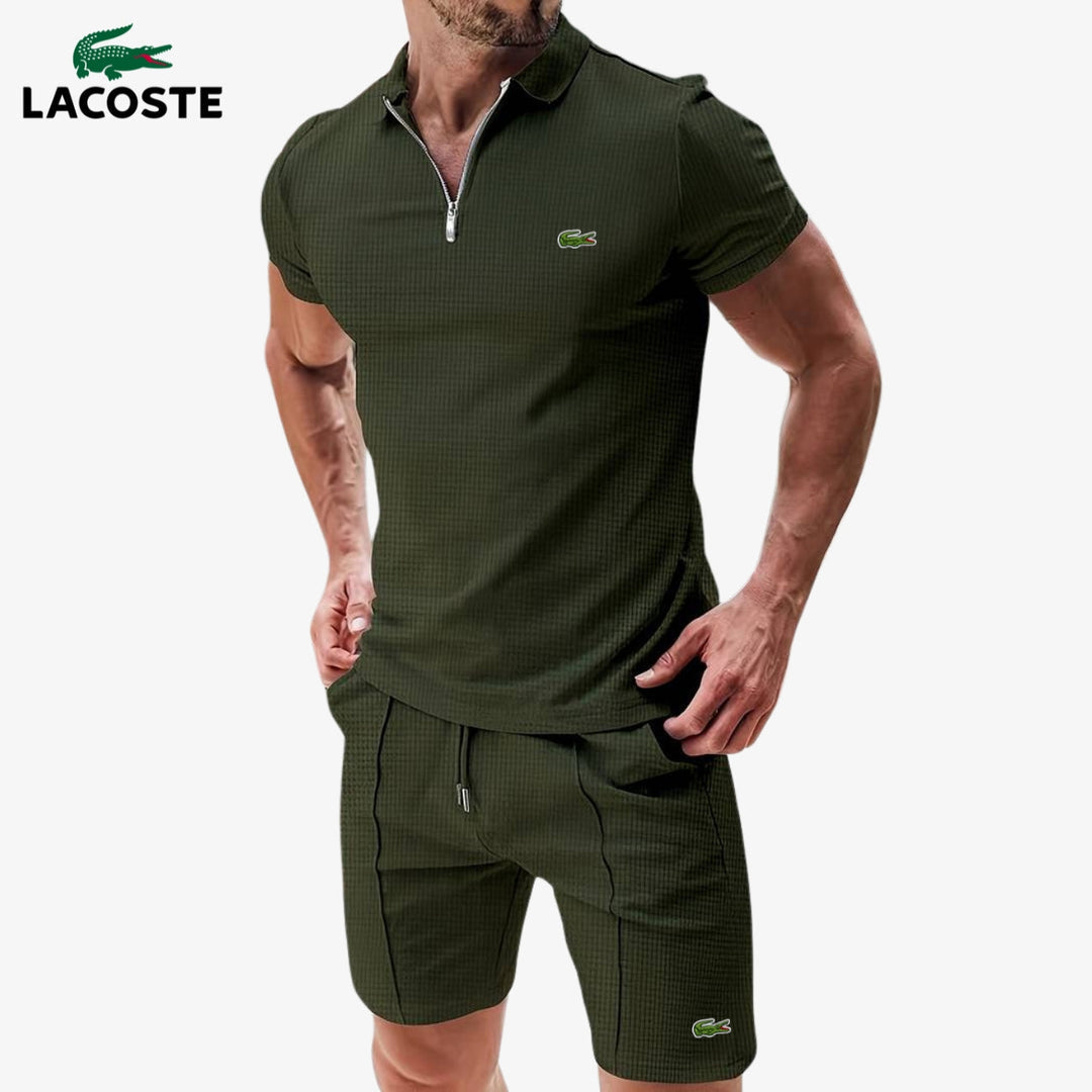 Set Polo con Zip e Pantaloncini