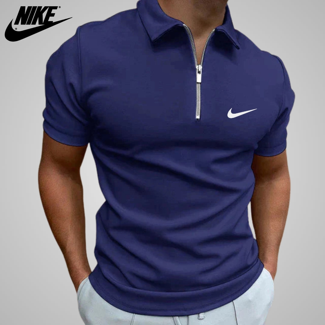 Polo casual con zip