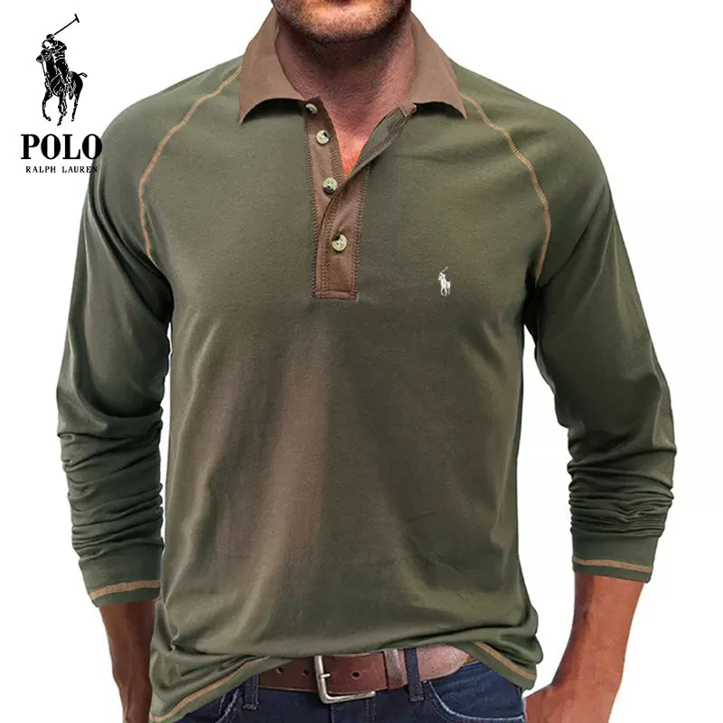 T-shirt morbida con colletto polo