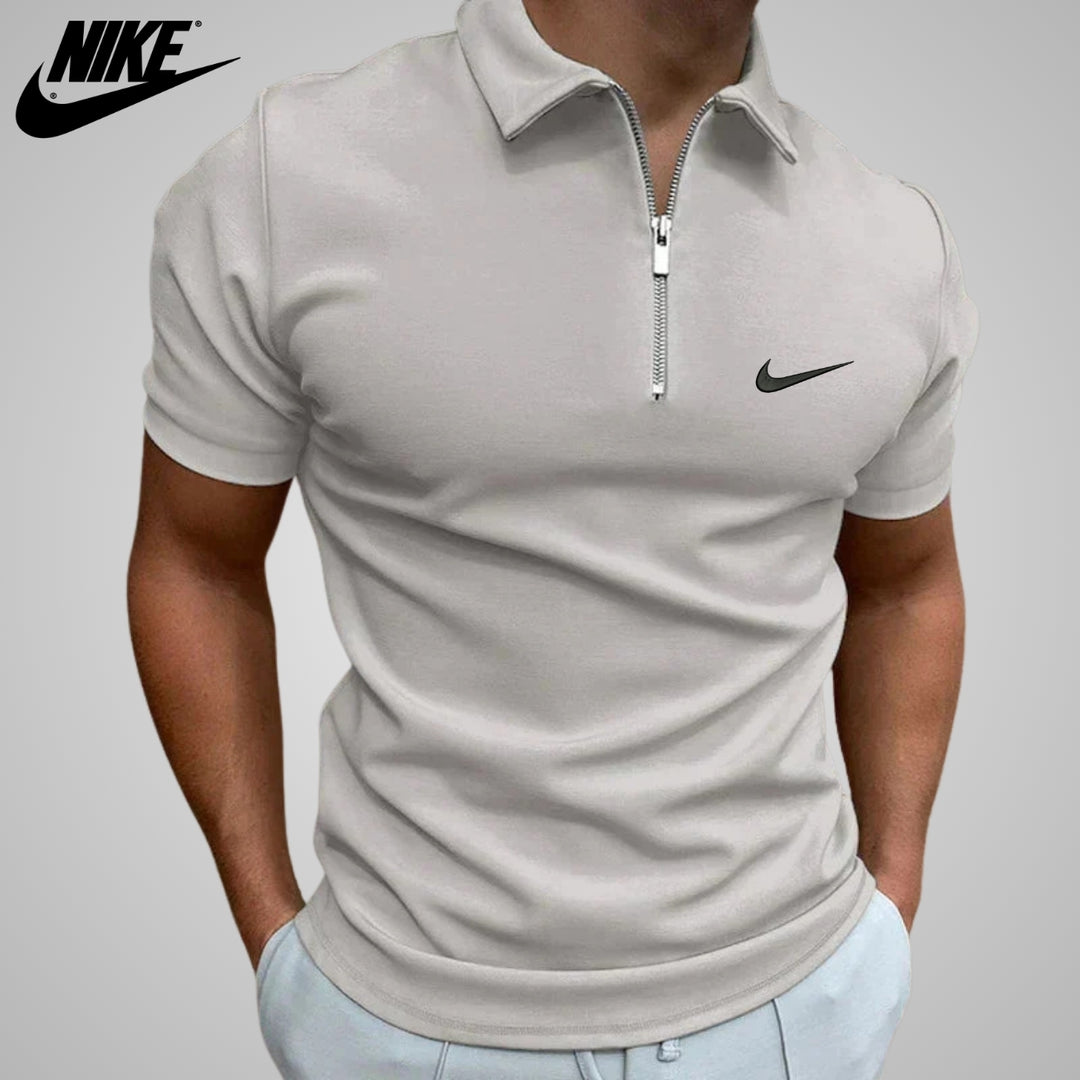 Polo casual con zip