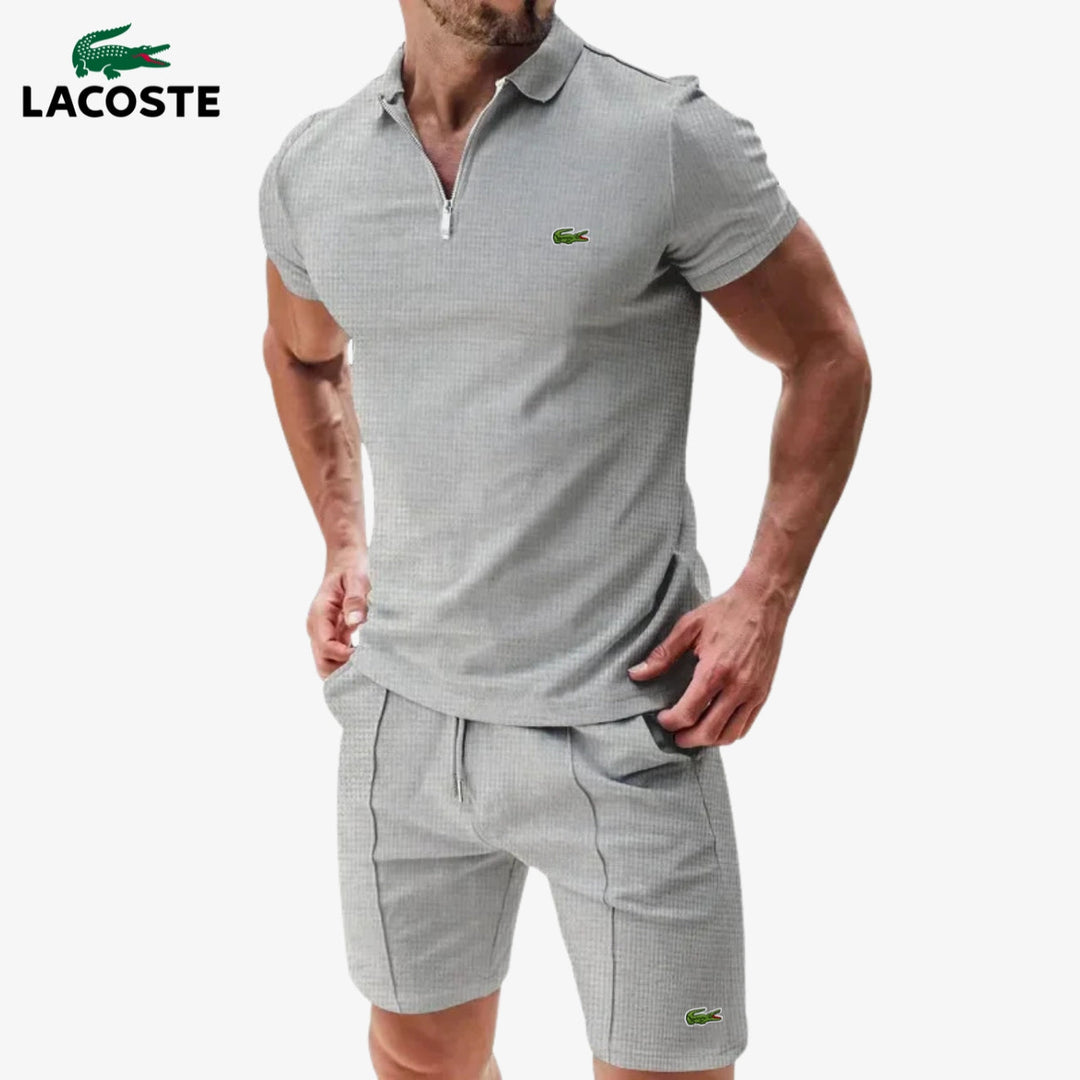 Set Polo con Zip e Pantaloncini