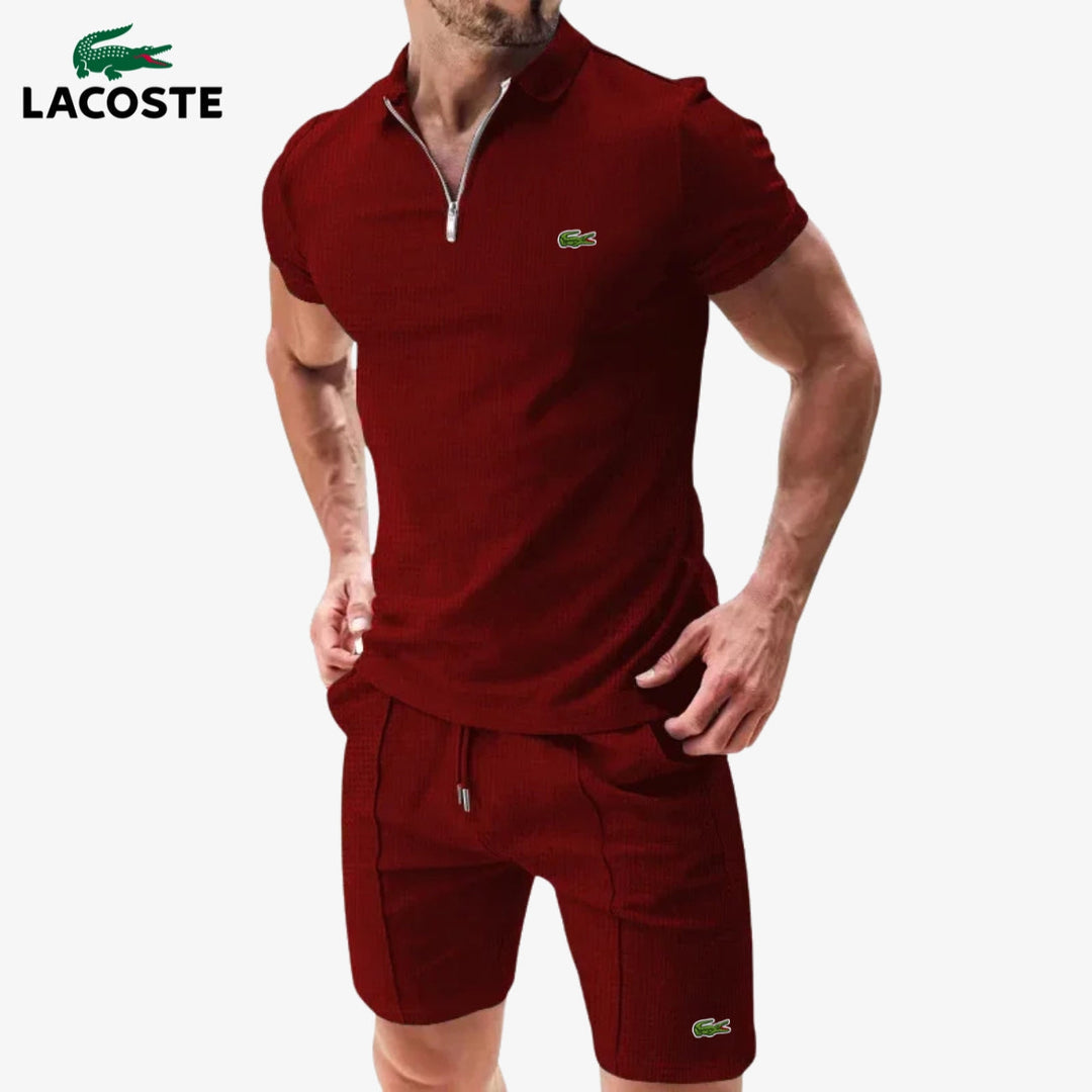 Set Polo con Zip e Pantaloncini