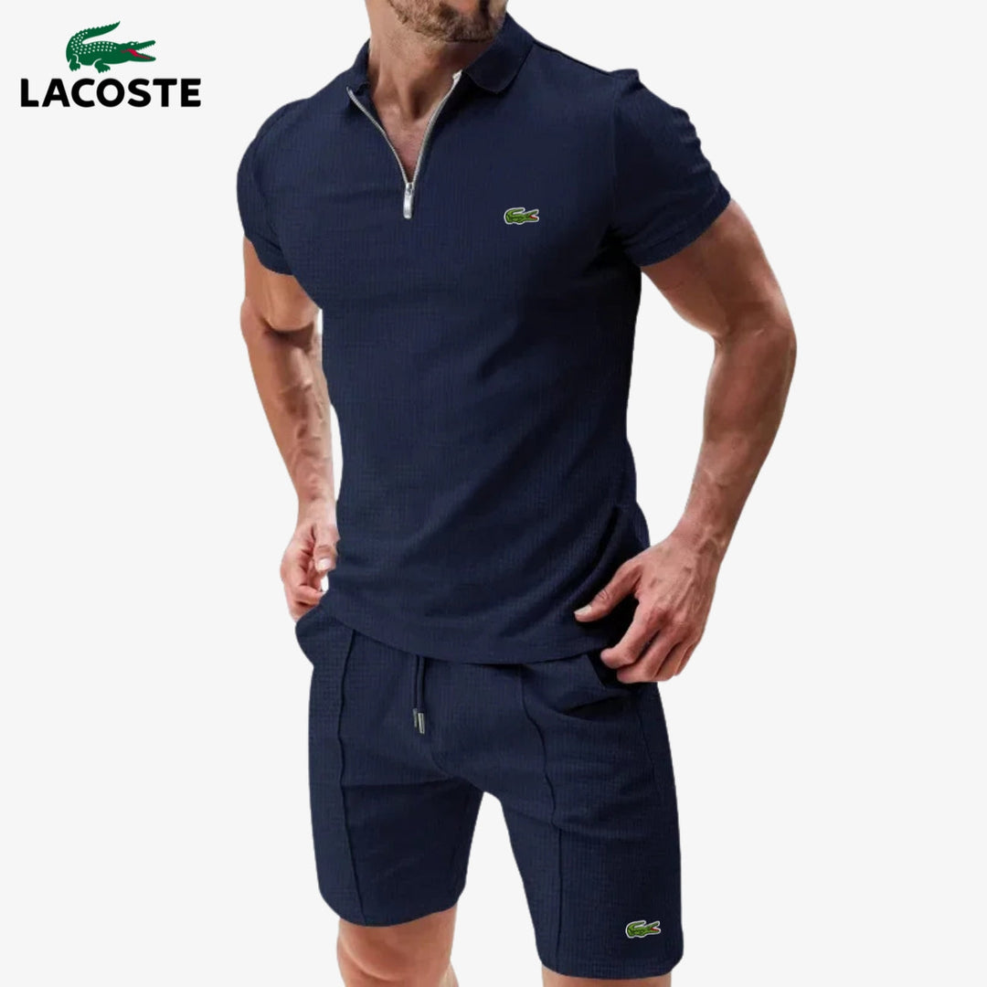 Set Polo con Zip e Pantaloncini