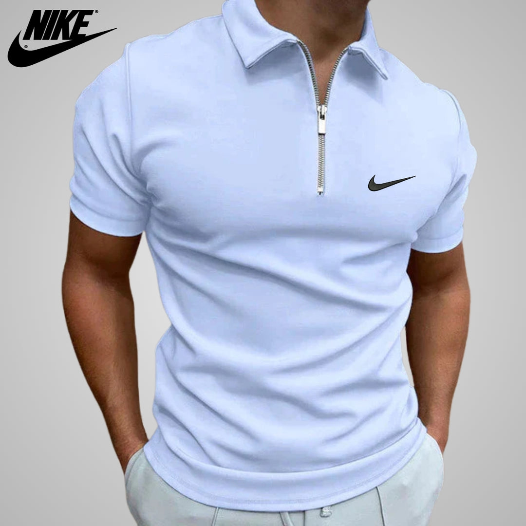 Polo casual con zip