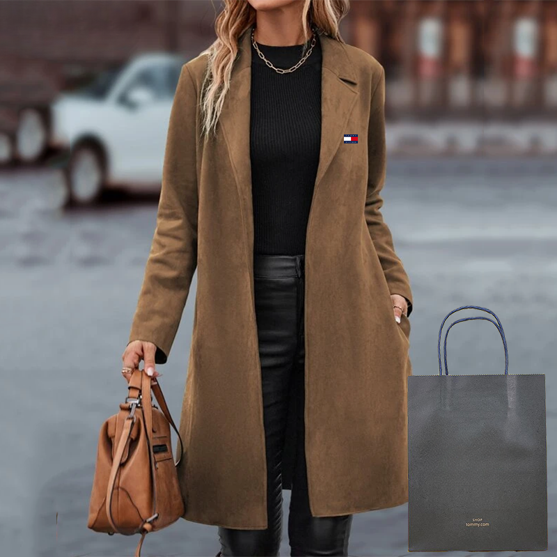 Lungo cappotto casual da donna