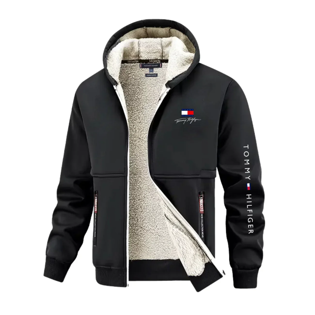 Felpa con cappuccio con zip più calda