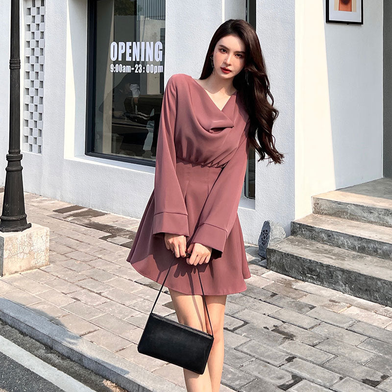 Abito Primavera Nuovo Temperamento Slim Fashion