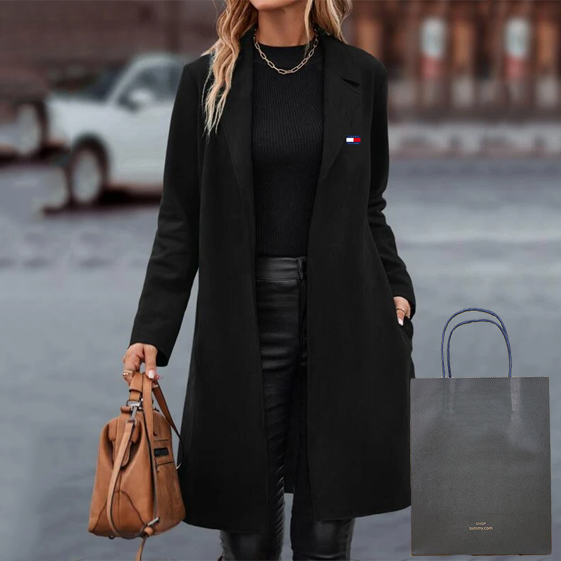 Lungo cappotto casual da donna