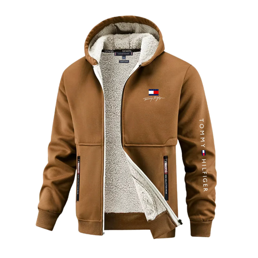 Felpa con cappuccio con zip più calda
