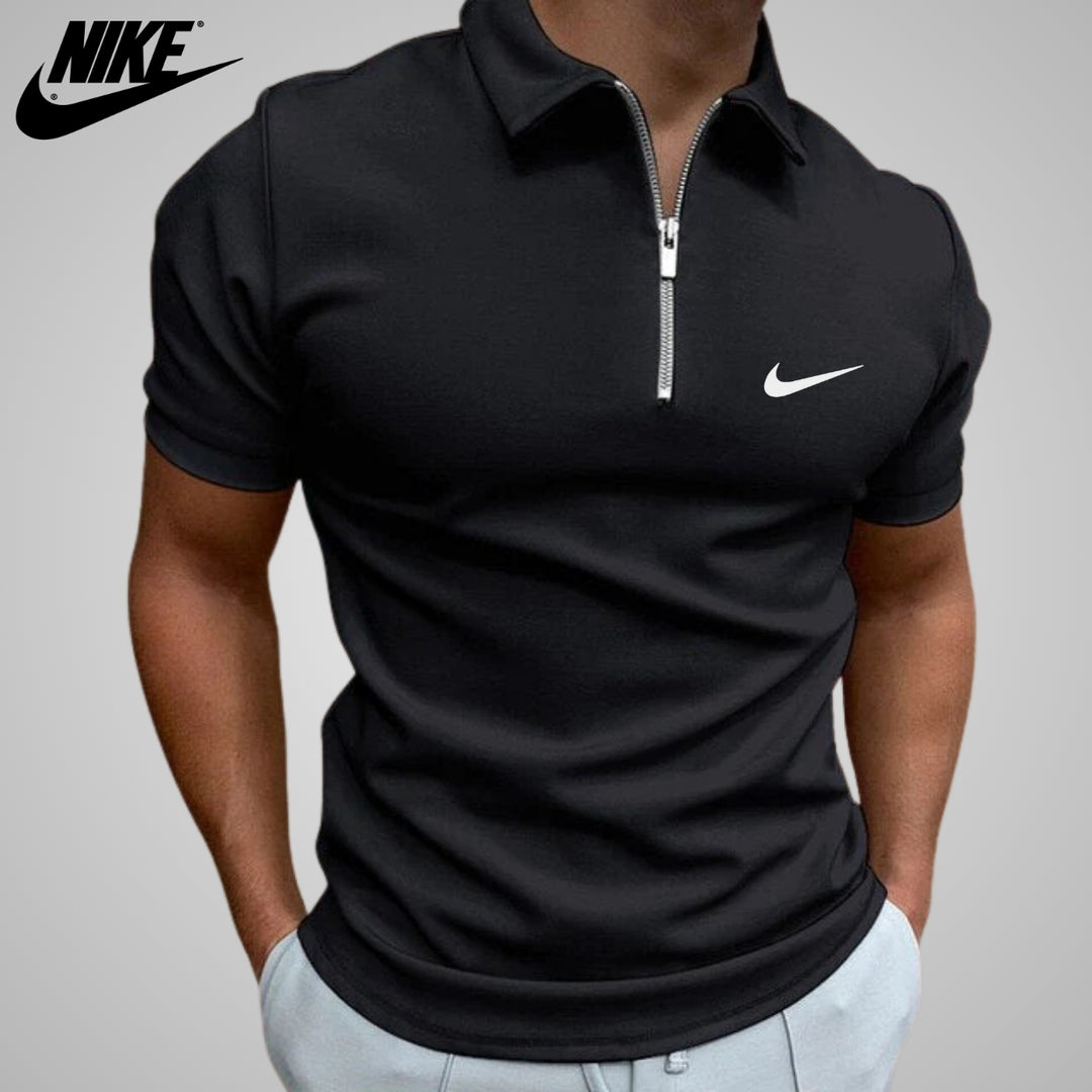 Polo casual con zip