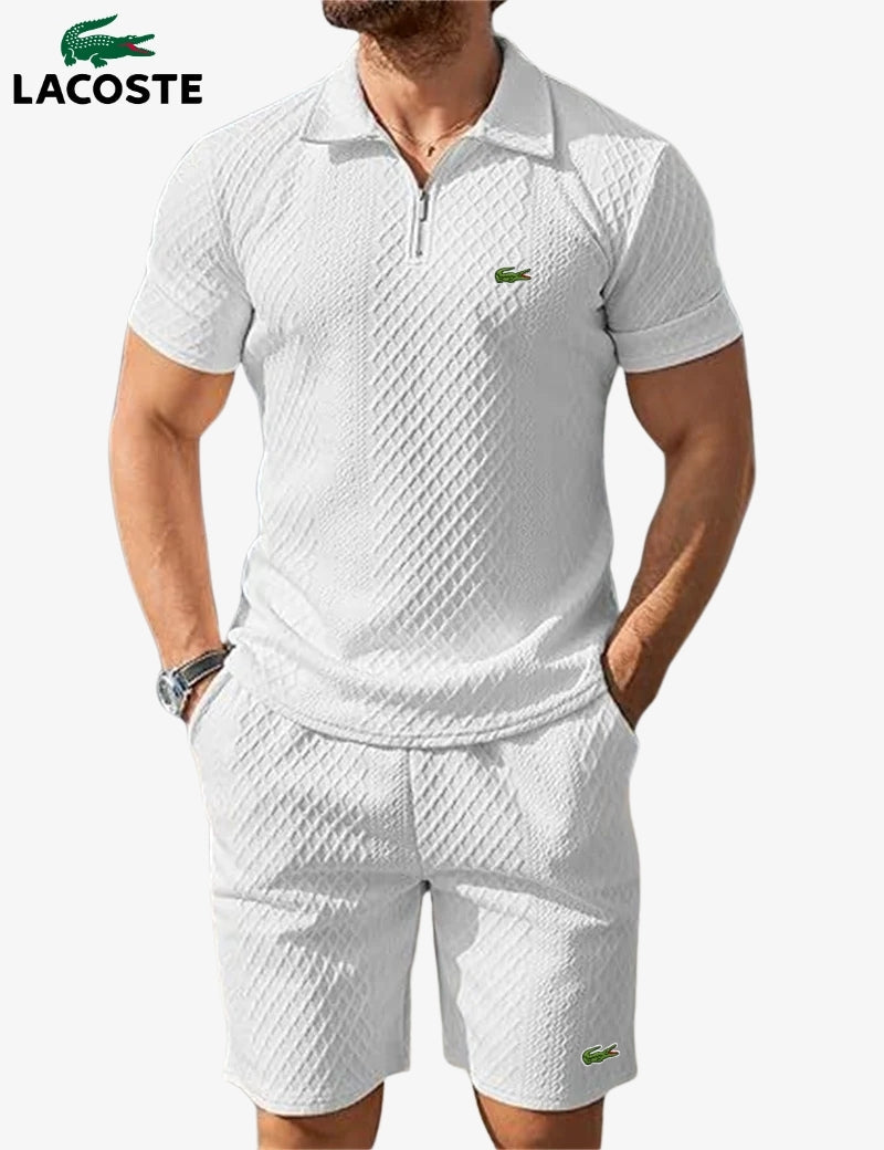 Set Polo con Zip e Pantaloncini