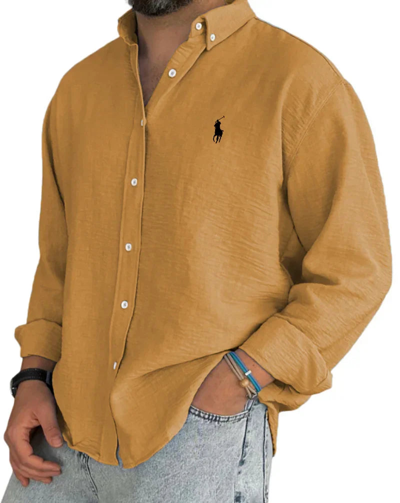 Camicia da uomo con abbottonatura