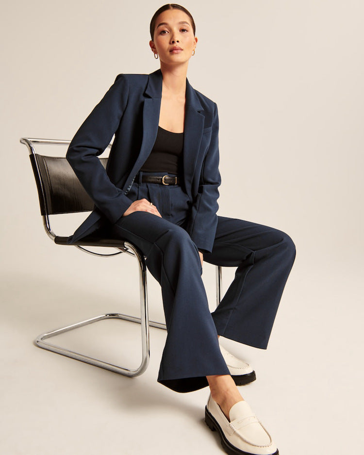 Pantaloni Casual da Donna a Vita Alta Larghi