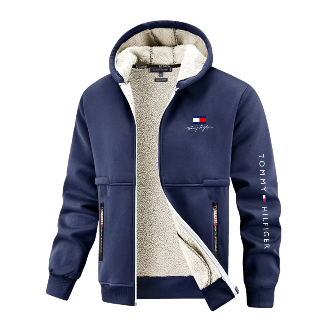 Felpa con cappuccio con zip più calda