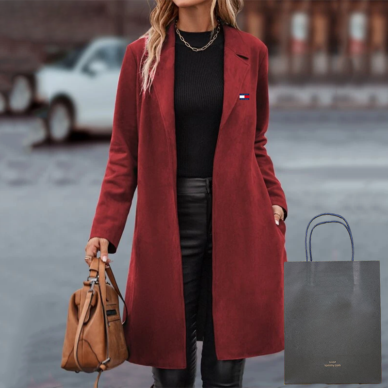 Lungo cappotto casual da donna