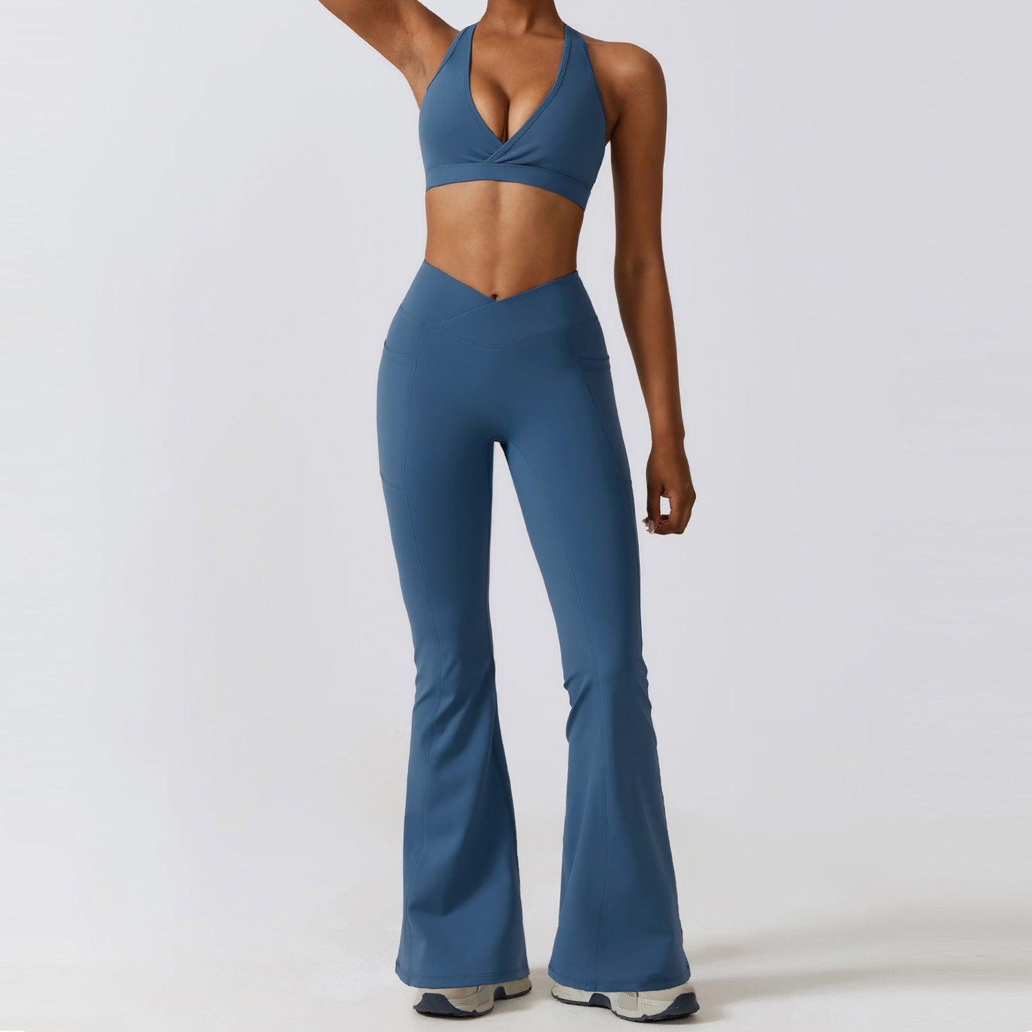 Completo da Yoga "Quick-Drying" da Donna – Leggero, Traspirante, Elasticizzato, Set di Abbigliamento Sportivo per Allenamenti e Attività Fisica