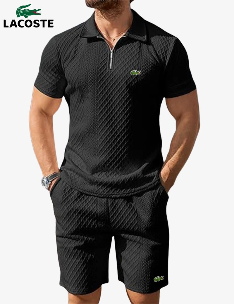 Set Polo con Zip e Pantaloncini