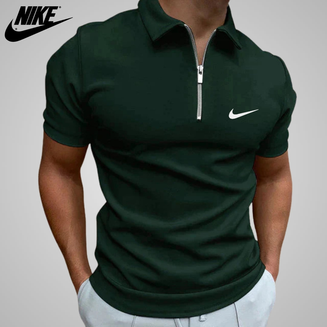 Polo casual con zip