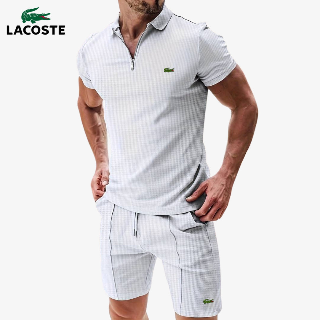 Set Polo con Zip e Pantaloncini