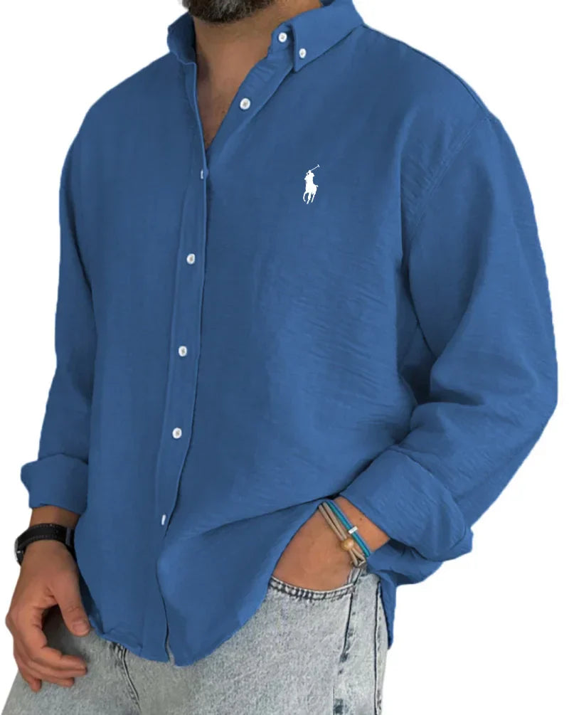 Camicia da uomo con abbottonatura