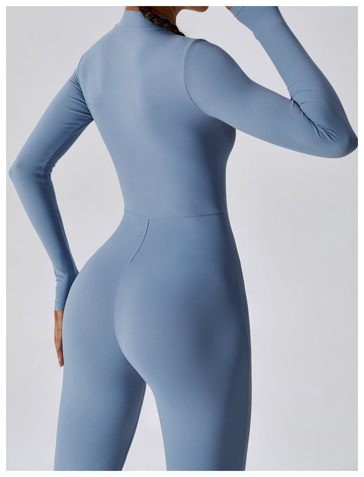 Tuta sportiva da donna a maniche lunghe con cerniera