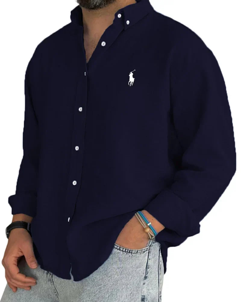Camicia da uomo con abbottonatura