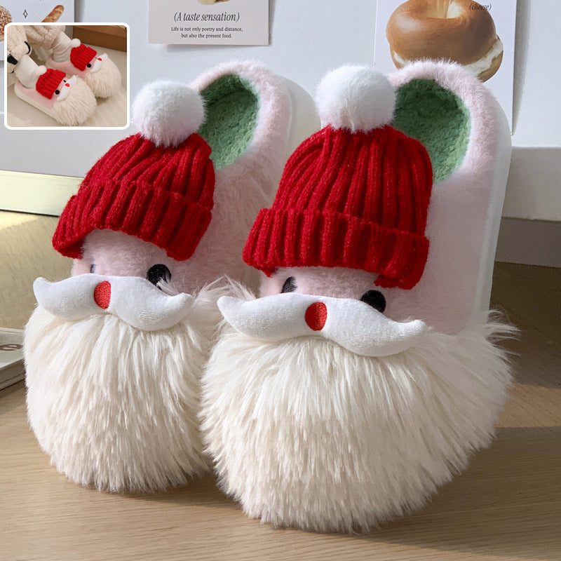 Pantofole Carine di Babbo Natale per la Casa – Scarpe Calde Invernali Antiscivolo per Donna