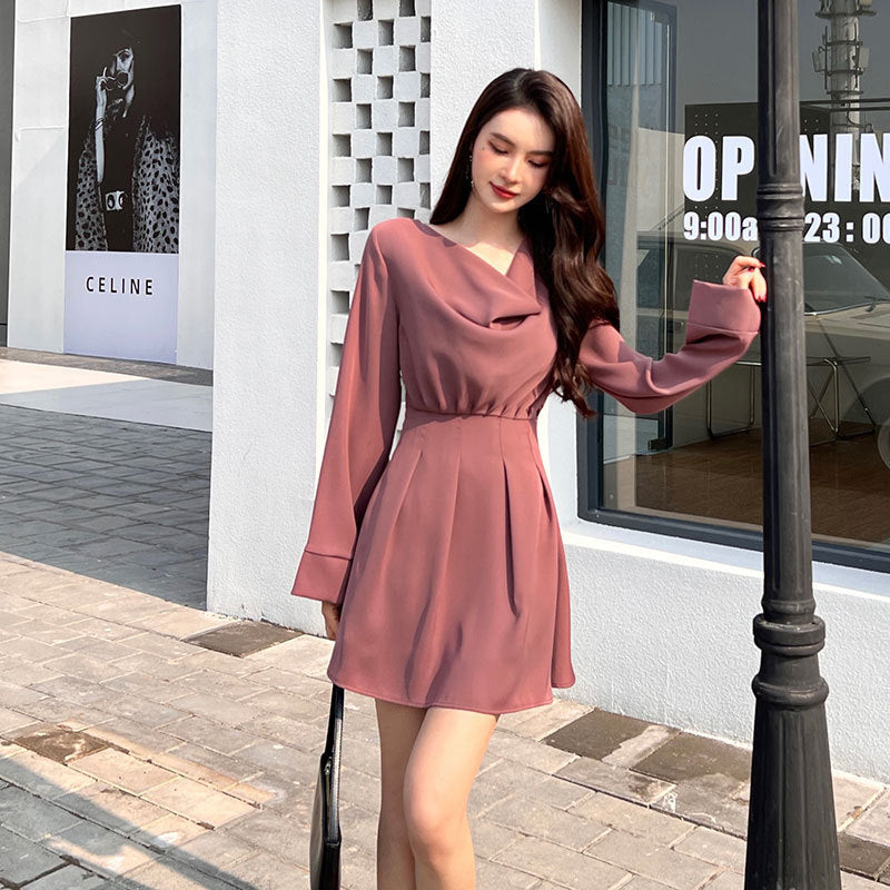 Abito Primavera Nuovo Temperamento Slim Fashion
