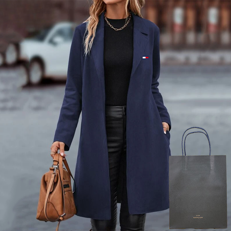 Lungo cappotto casual da donna
