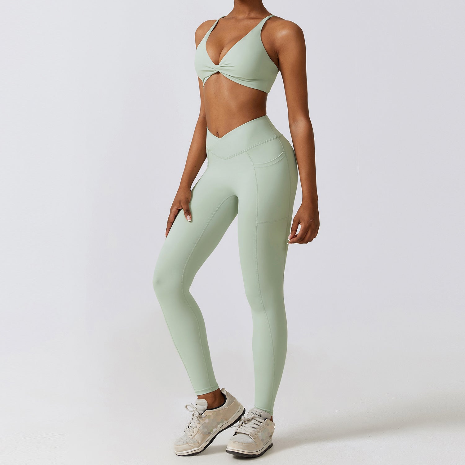 Completo da Yoga "Quick-Drying" da Donna – Leggero, Traspirante, Elasticizzato, Set di Abbigliamento Sportivo per Allenamenti e Attività Fisica