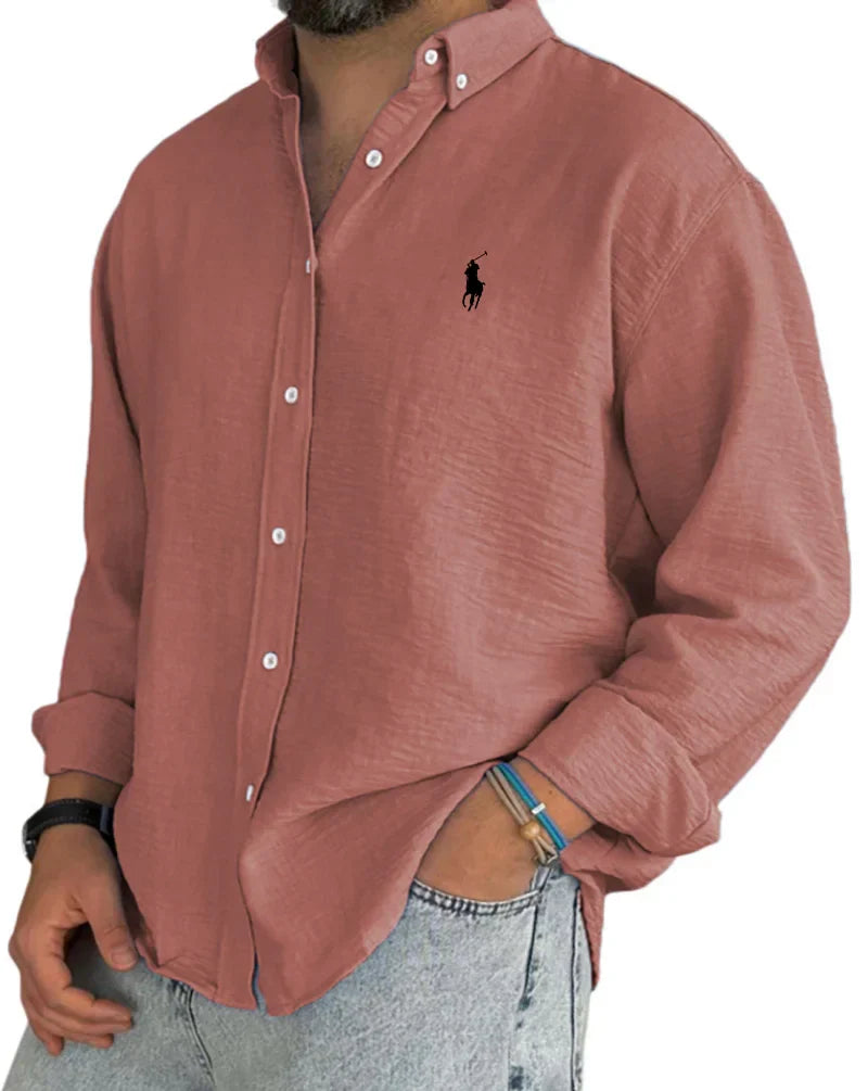 Camicia da uomo con abbottonatura