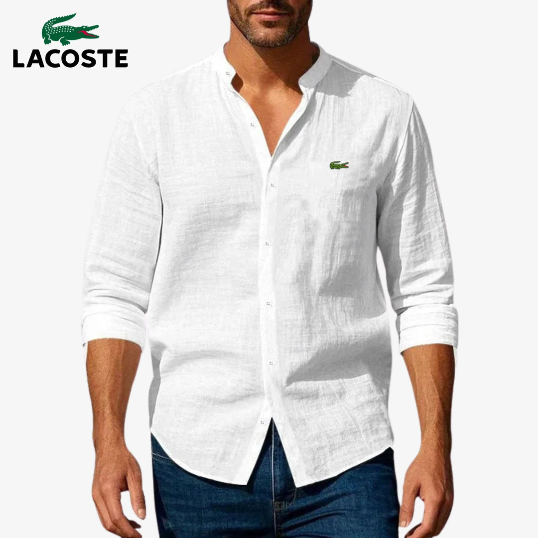 Camicia elegante con colletto alla coreana
