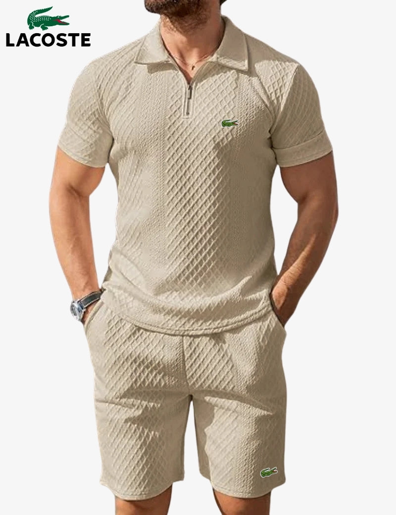 Set Polo con Zip e Pantaloncini