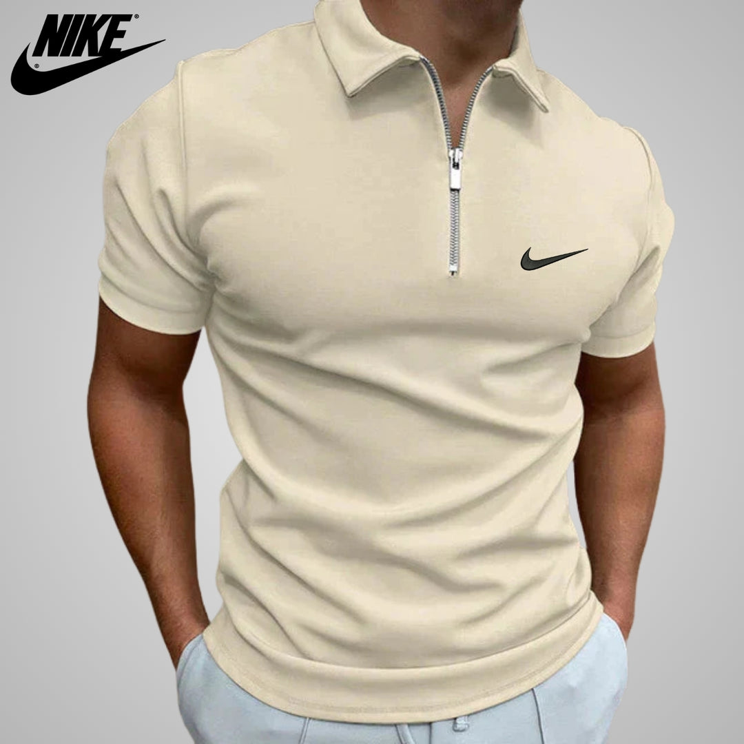 Polo casual con zip