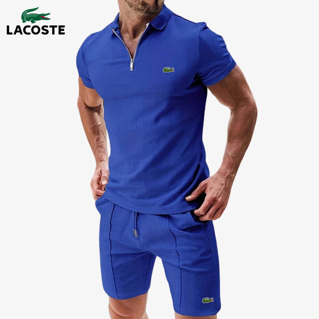 Set Polo con Zip e Pantaloncini