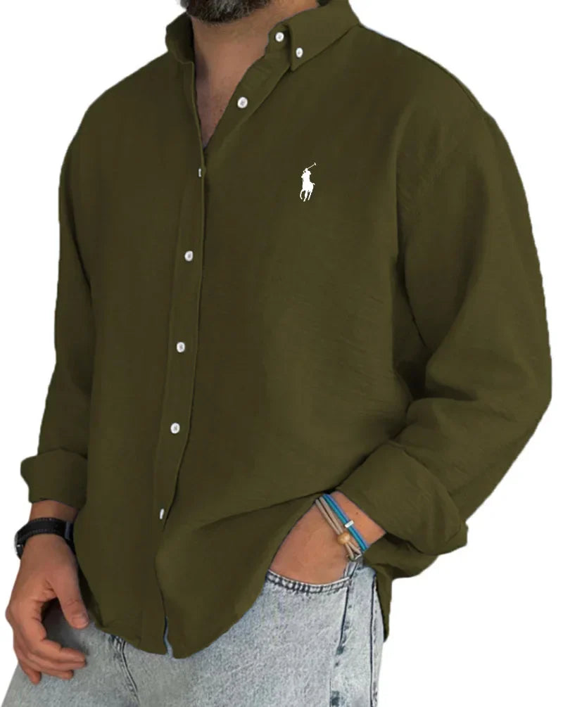 Camicia da uomo con abbottonatura
