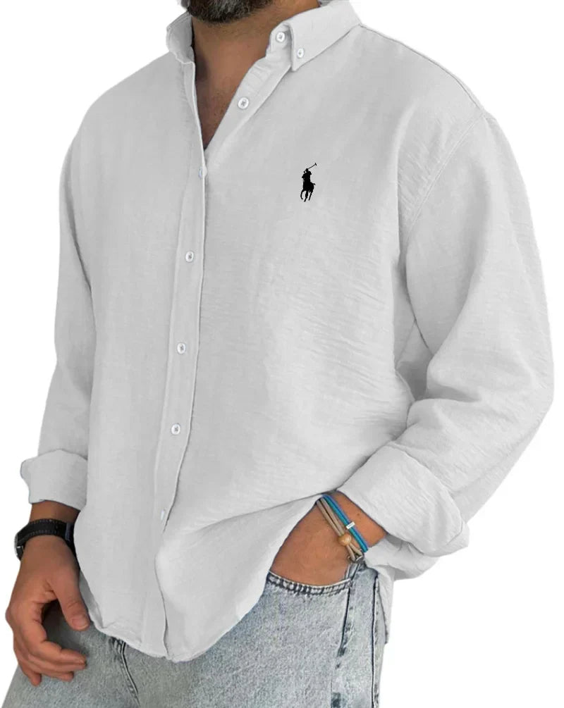 Camicia da uomo con abbottonatura