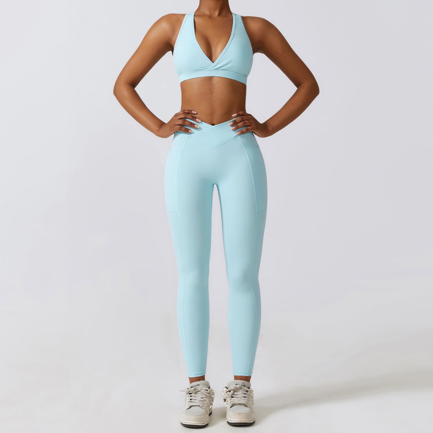 Completo da Yoga "Quick-Drying" da Donna – Leggero, Traspirante, Elasticizzato, Set di Abbigliamento Sportivo per Allenamenti e Attività Fisica
