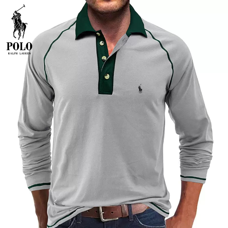 T-shirt morbida con colletto polo