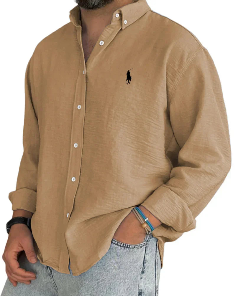 Camicia da uomo con abbottonatura