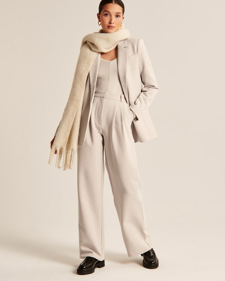Pantaloni Casual da Donna a Vita Alta Larghi