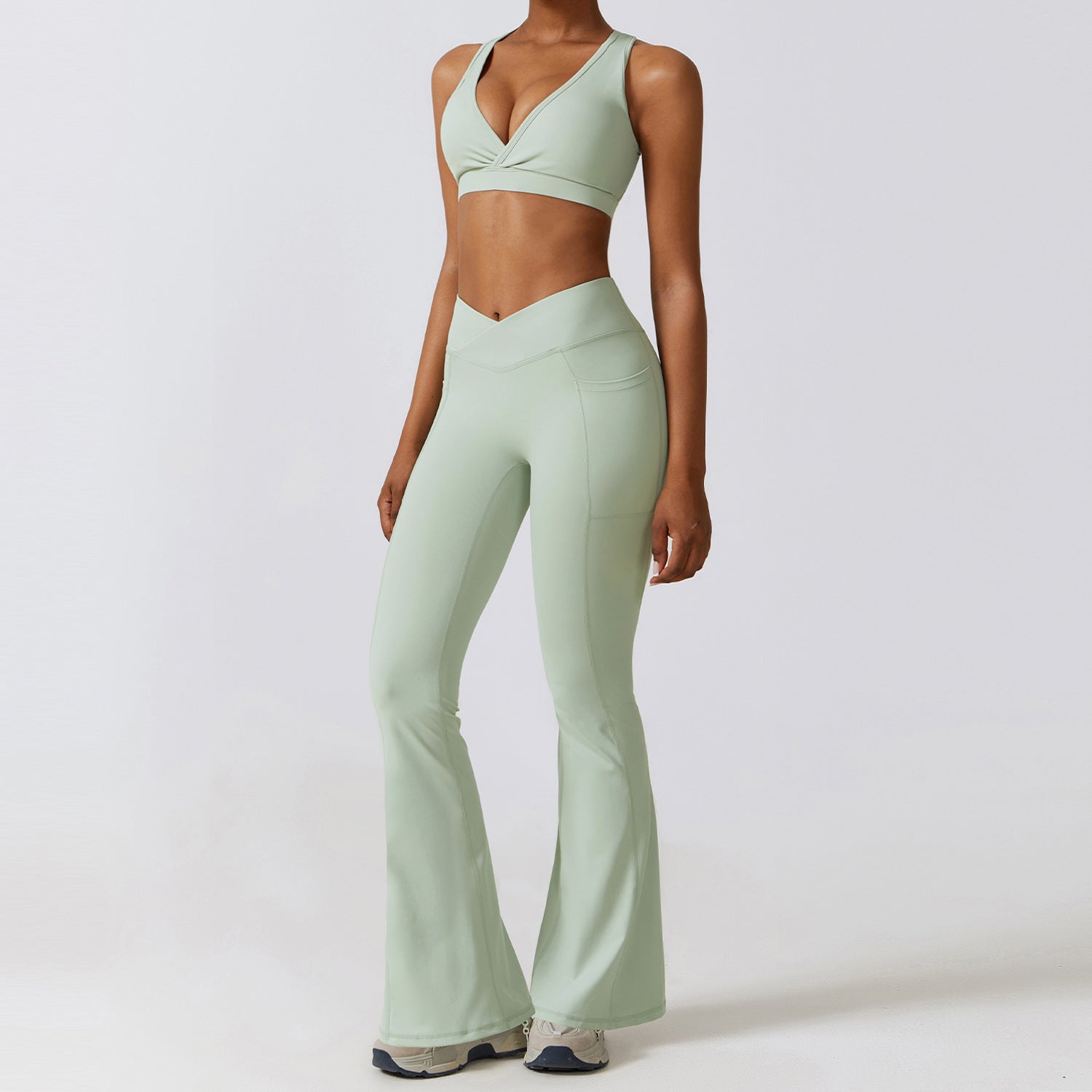Completo da Yoga "Quick-Drying" da Donna – Leggero, Traspirante, Elasticizzato, Set di Abbigliamento Sportivo per Allenamenti e Attività Fisica