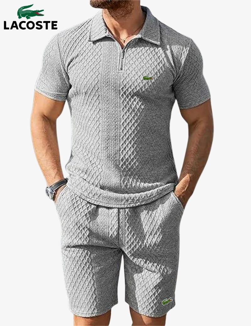 Set Polo con Zip e Pantaloncini