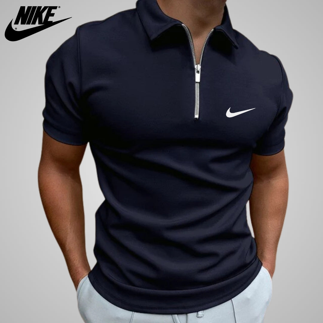 Polo casual con zip